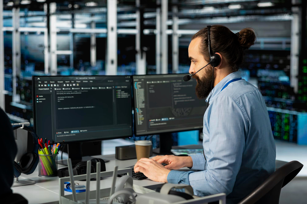 Technical team maintaining and supporting digital systems